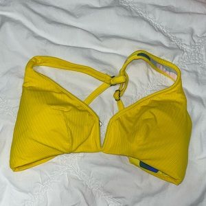 Maaji Submarine Yellow Victory Reversible Halter Bikini Top